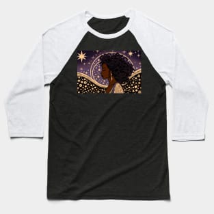 African American Woman Black Pride Baseball T-Shirt